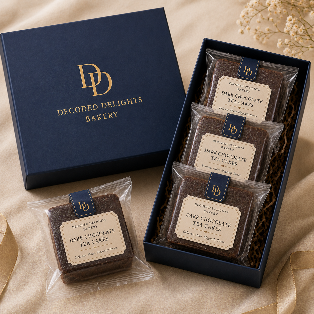 Dark Chocolate Tea Cake Box