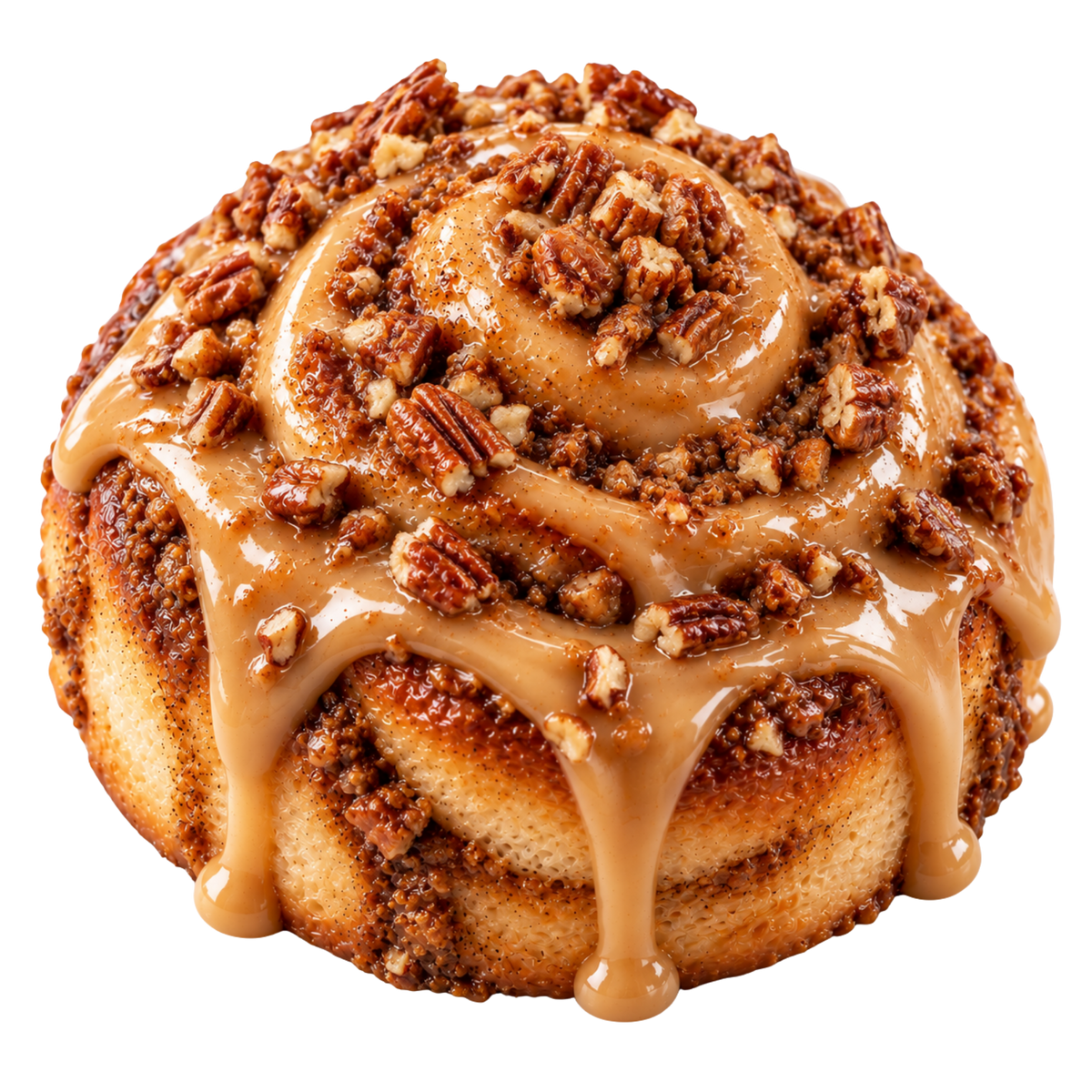 Toasted Pecan and Caramel Roll