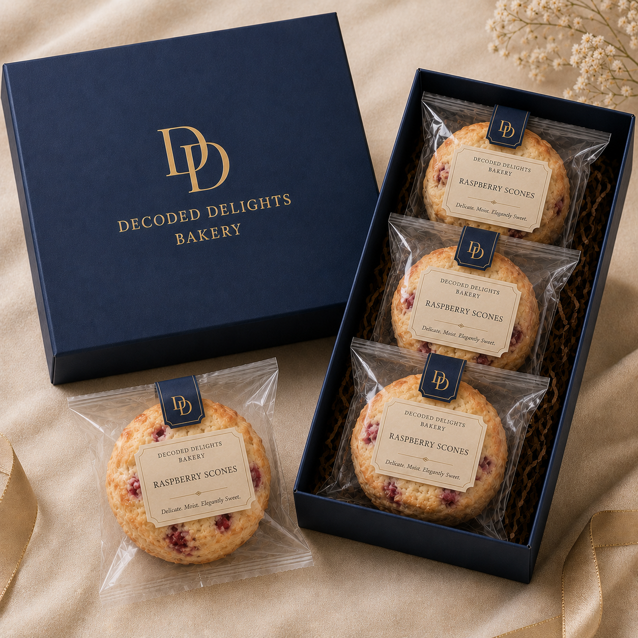 Raspberry Scone Box