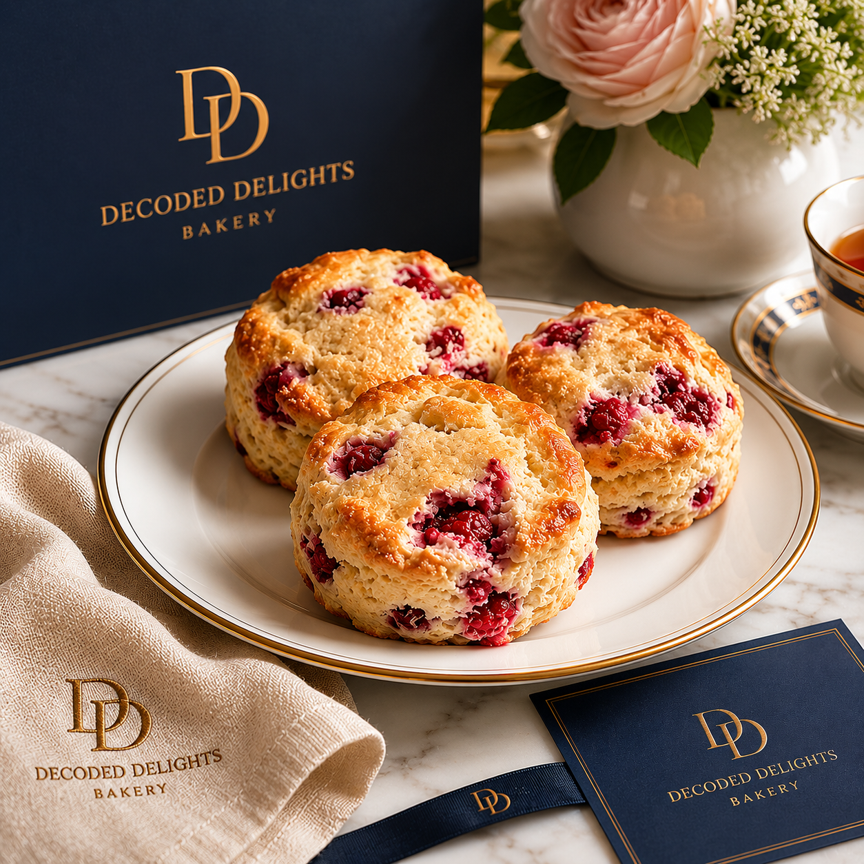Raspberry Scone Box