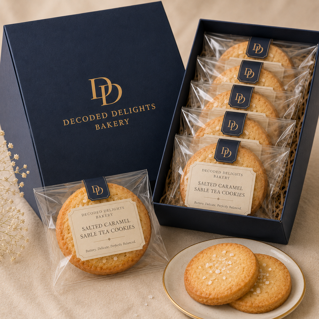 Salted Caramel Sablé Tea Cookie Box